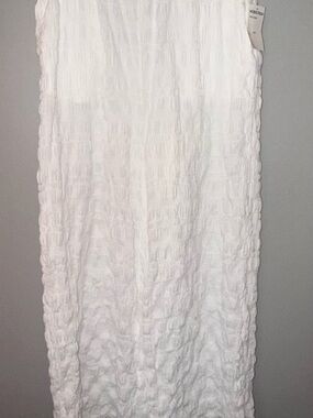 Nordstrom White Voluminous Crinkled Pants